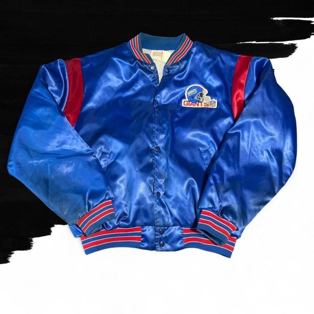 Vintage Swingster Owens/Corning New York Giants Satin Jacket Men's Large